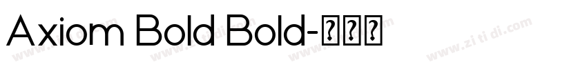 Axiom Bold Bold字体转换